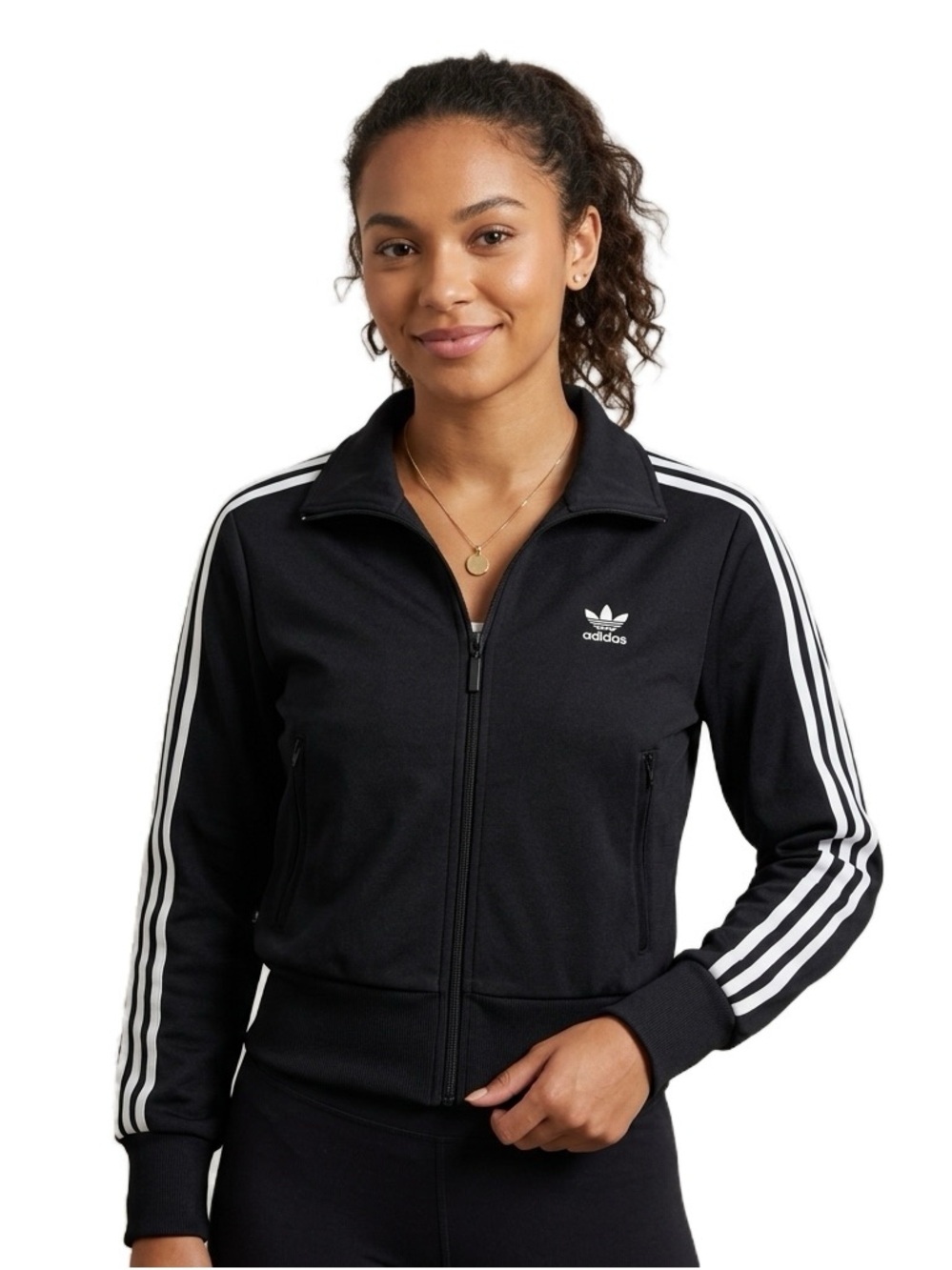 Adidas Originals Black Firebird Trefoil Track Jacket